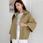 다잇템 여자 탈부착 봄후드점퍼 가오리 자켓