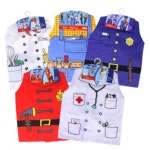 키즈카페 직업체험 역할놀이 조끼의상 5종 주방놀이소품