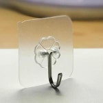 접착고리 벽걸이행거 투명후크 다용도걸이