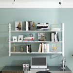 철제 선반 장식장 벽걸이 책상위 수납장 책꽂이 거실 이중