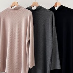 시드마켓 골지 반폴라 루즈 긴팔티 여성 401Q198S