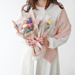 니뜨 DIY손뜨개 뜨개 꽃다발 코바늘DIY 뜨개꽃만들기패키지 코튼돌 졸업입학선물
