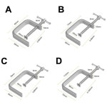 목공 고정 장치 G 형 강스틸 강력한 F 클립 보드 플랫 스틸 클램핑 C 로커 DIY 금속