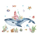 키밍 포인트 벽지 인테리어 시트 고래 스티커 아이방