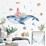 키밍 포인트 벽지 인테리어 시트 고래 스티커 아이방