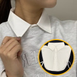 쉬폰 페이크셔츠 클래식 목카라