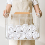 홈즈리빙 와이어 햄퍼 2단 빨래바구니