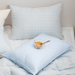 해피니 쿠키체크 소프트마이크로 베개커버 베개솜 별매