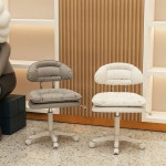 피부샵 등받이 회전 의자 바퀴달린 스툴 속눈썹 네일샵 시술의자-옵션01