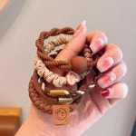 머리끈 헤어끈 고무줄 벨벳 5p ur 434