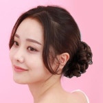업스타일 똥머리 곱창가발 대