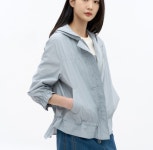 지센 후드 볼륨 숏 점퍼 LCCAN331