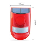 태양 적외선 모션 센서 알람 방수 감지기 빌라 농장 마당 정원에 대한 다기능 원격 제어