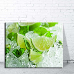 카페 인테리어 음식 라임 과일 사진 AX 19