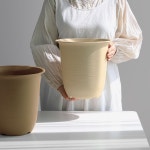 가볍고 튼튼한 플라스틱 화분 2종 분갈이 토분 가든 원형 화분