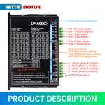 상 스테퍼 모터 드라이브 Voltage Nema 34 컨 DM860S 2 18-110VAC