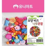 유니아트 만들기 재료 모양비즈 나무