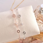 시후주얼리 써클 크로버 체인팔찌 c LB257B