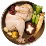 자연애계 반계탕750g 넉넉한 양 쫄깃하고 부드러운 웅추 반마리 삼계탕 냉장 제품 1개