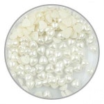 유니아트 만들기재료 반쪽 진주 하트 진주 약40g