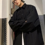 데일리 남성 무채색 카라 긴팔 셔츠 캐주얼 남방