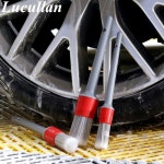 Lucullan 슈퍼 소프트 합성 강모 디테일링 브러쉬 세트 바퀴 타이어 엔진 베이 가죽 시트 도어 패널용 PP 핸들