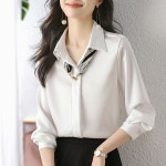 스윗트리 새틴 셔츠 블라우스 스카프 2종 set j0632