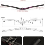 레이스 페이스 플랫 라이즈 광택 자전거 카본 산악 핸들바 12 Flat