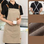 4컬러 방수 포켓 앞치마 주방 공방 카페 제과제빵 식당 1개 J5004