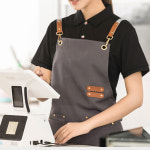 4컬러 방수 포켓 앞치마 주방 공방 카페 제과제빵 식당 1개 J5004