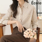 에꼴드파리 스트라이프 셔츠 F43WBB006Z