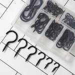 스크류 천장 후크 세트 고리 물음표 나사 걸이 브라켓