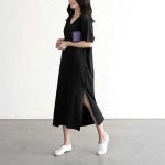 여자 여름 데일리 썸머 반팔 원피스 라운지 룩 코디