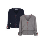 예시카 프렌치 테이핑 V넥 가디건 YI3KC363