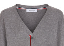 예시카 프렌치 테이핑 V넥 가디건 YI3KC363