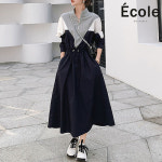 에꼴드파리 배색 원피스 F43WOB005Z