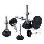 4개 조절식 선반 피트 다리 M8 M6 회전식 레벨링 나사형 M5 직경 베이스 D40xM5x30mm 4 Pcs