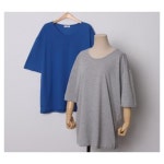 중년 마담 임부복 207 코튼무지롱반팔티셔츠