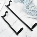 블랙 수건걸이 대형 무타공 욕실수건걸이 수건걸이