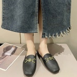 캐주얼 여성 봄 여름 외출 편한 플랫 블로퍼 신발