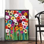 나만의 미술관 현대미술 힐링 플랜테리어 꽃그림 인테리어 캔버스 액자 9종 02 Iris flowers 캔버스액자 6호