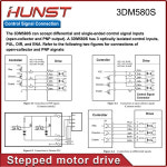 HUNST Leadshine Nema 23 Nema 34 57 86 용 3 상 스텝퍼 드라이버 스테핑 모터 CNC 타각기 3DM580S