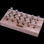 엑소 인두팁 가죽공예용 세트 18pcs 용 자재 EXL-18SET EXL-290