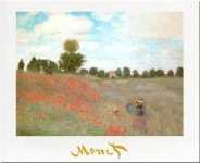 Buyartforless 클로드 모네의 양귀비 9 5x12 아트 프린트 포스터