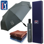 PGA 3단 60 완전자동 쿨링 암막 170g 죽사 타올세트 우산 수건 세트 인쇄