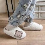 임산부 가정용 거실화 층간소음 곰돌이 슬리퍼