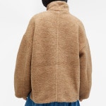 GANNI GANNI 부클 울 드롭 숄더 재킷 Tiger S Eye F8798177