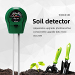 토양 테스터 3 in 1 수분 PH 미터 산도 습도 꽃 온도 측정 도구