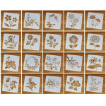 페인팅도안 물감 핸드페인팅 스텐실 템플릿 세트1-20