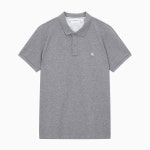 Calvin Klein Jeans 남성 슬림핏 로고 뱃지 폴로 티셔츠 J324246